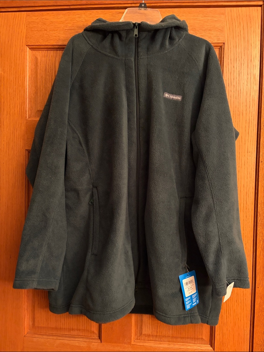 NWT Columbia Dark Green Full-Zip Fleece Hoodie size 3X
